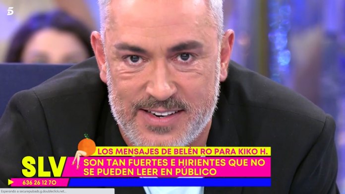 Kiko Hernández estalla Belén Rodríguez Sálvame